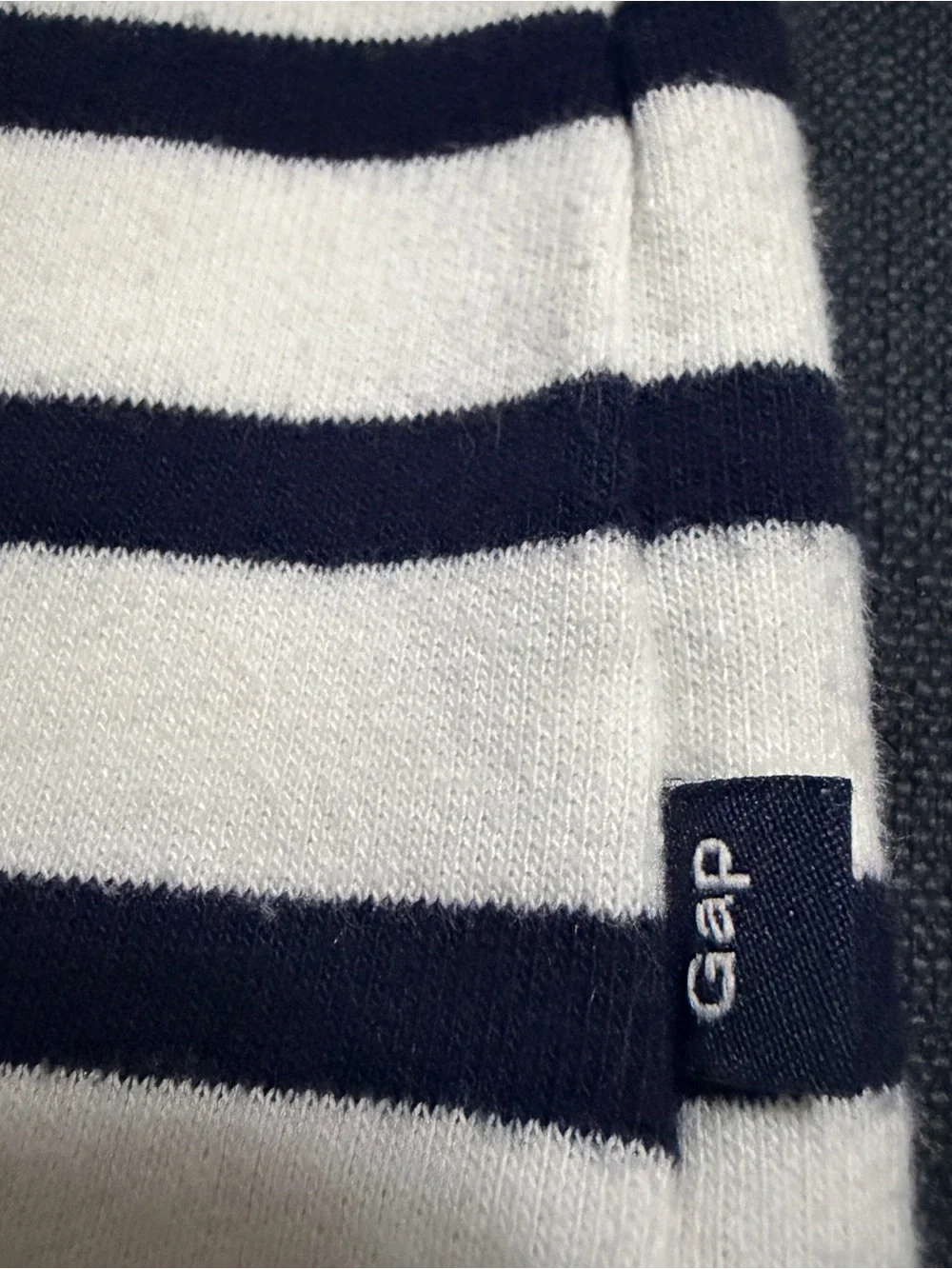 baby GAP Girls Navy and White Striped Knit Dress Sz 3